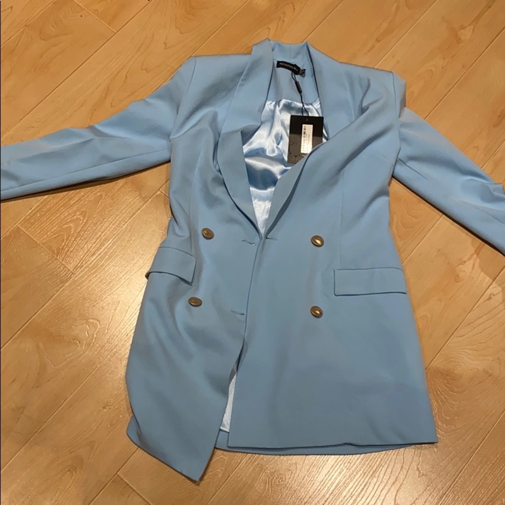 Baby blue blazer dress(small)
